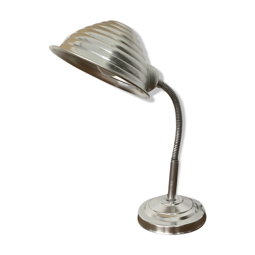Lampe de bureau flexible aluminium habitat années 60/70 | Selency
