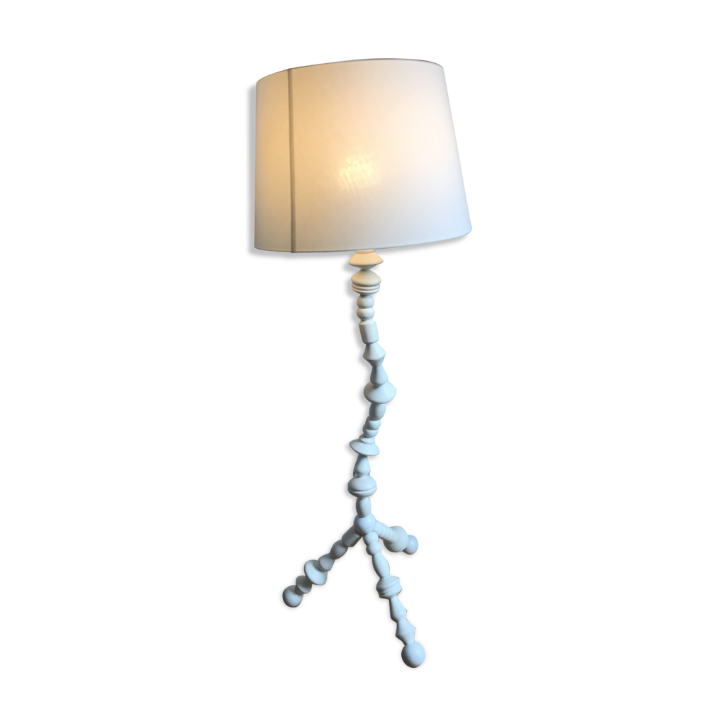 Lampe sur pied Ikea Svarva couleur blanche | Selency