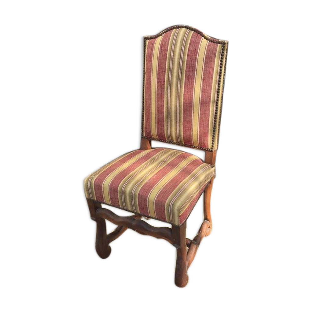 Chaise style Louis XIII avec housse | Selency