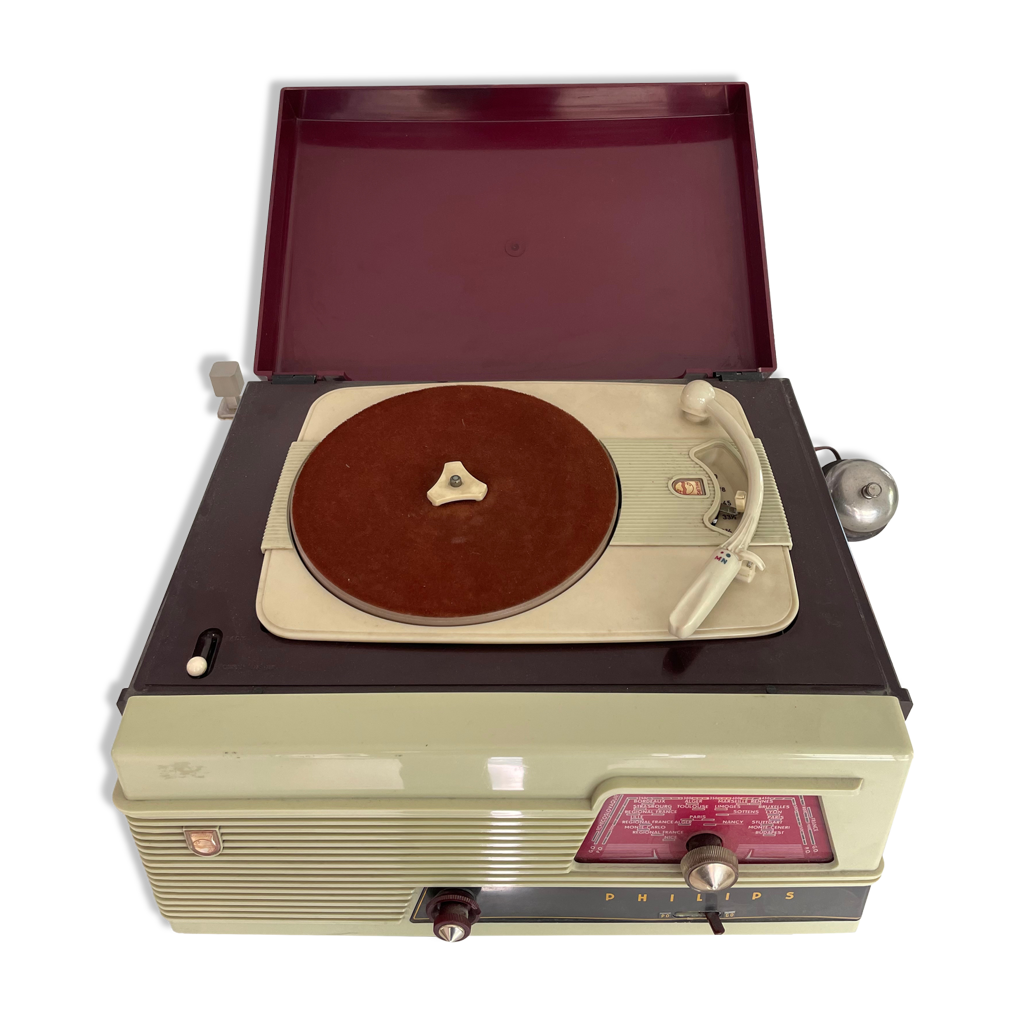 Tourne-disque radio Philips vintage | Selency