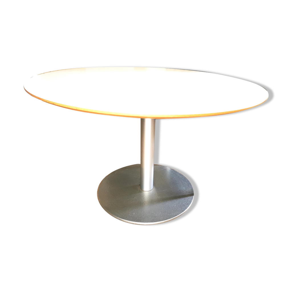 Table ronde pied central Ikea vintage | Selency