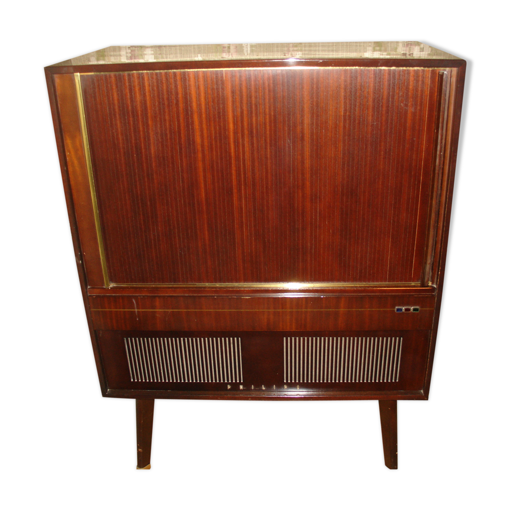 Meuble tv vintage Philips annee 60 | Selency