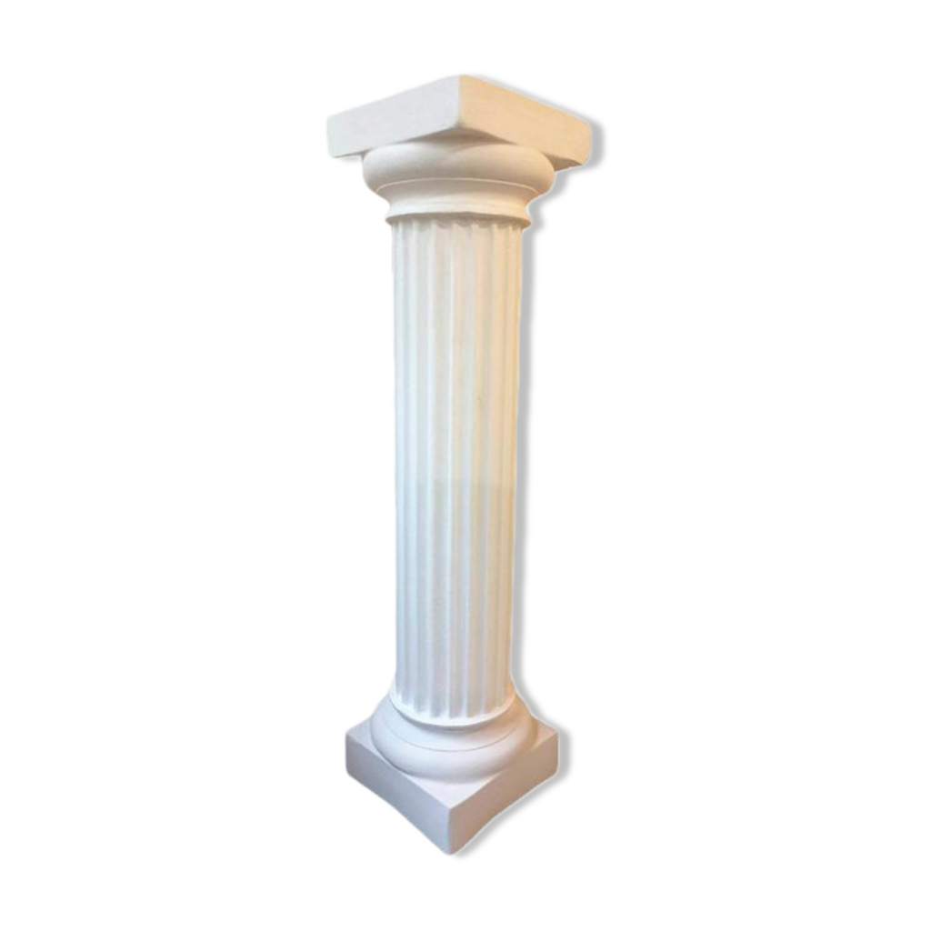 Colonne dorique pilier stèle deco plâtre de moulage renforcé de filasse |  Selency