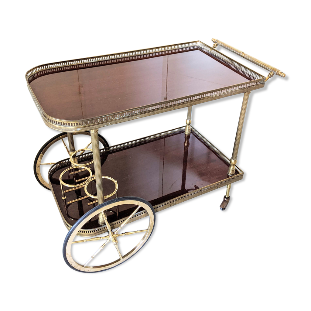 Desserte chariot bar à roulette vintage | Selency