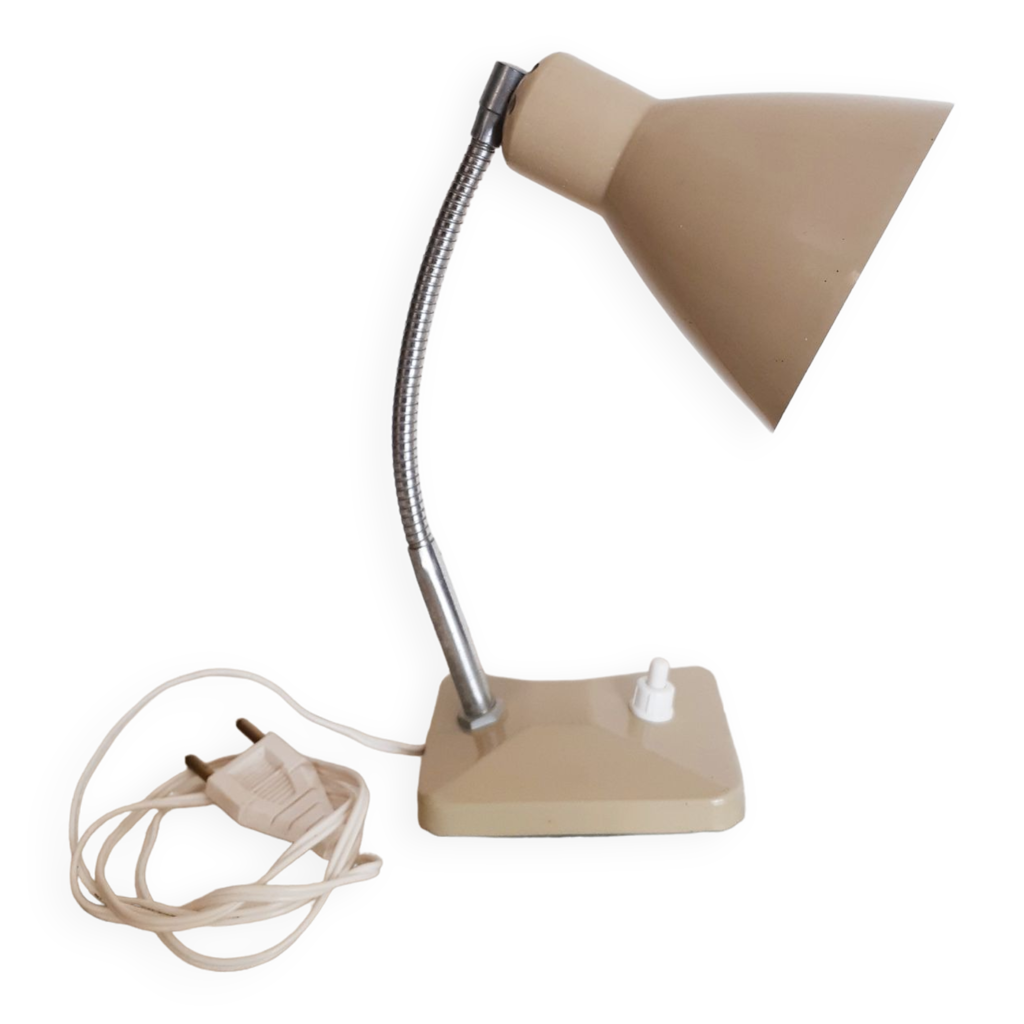 Lampe de bureau , flexible , années 50 , lampe cocotte | Selency