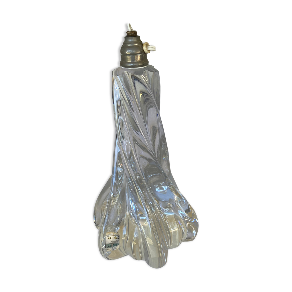 Pied de lampe en cristal Baccarat | Selency