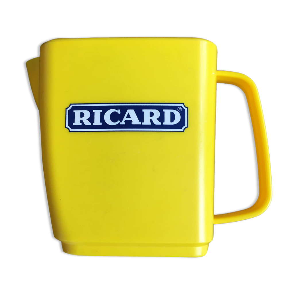 Pichet en plastique jaune de la célèbre marque Ricard Contenance 1.5 L |  Selency