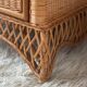 Commode vintage en rotin