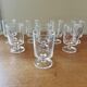 Set of 8 vintage stemmed glasses