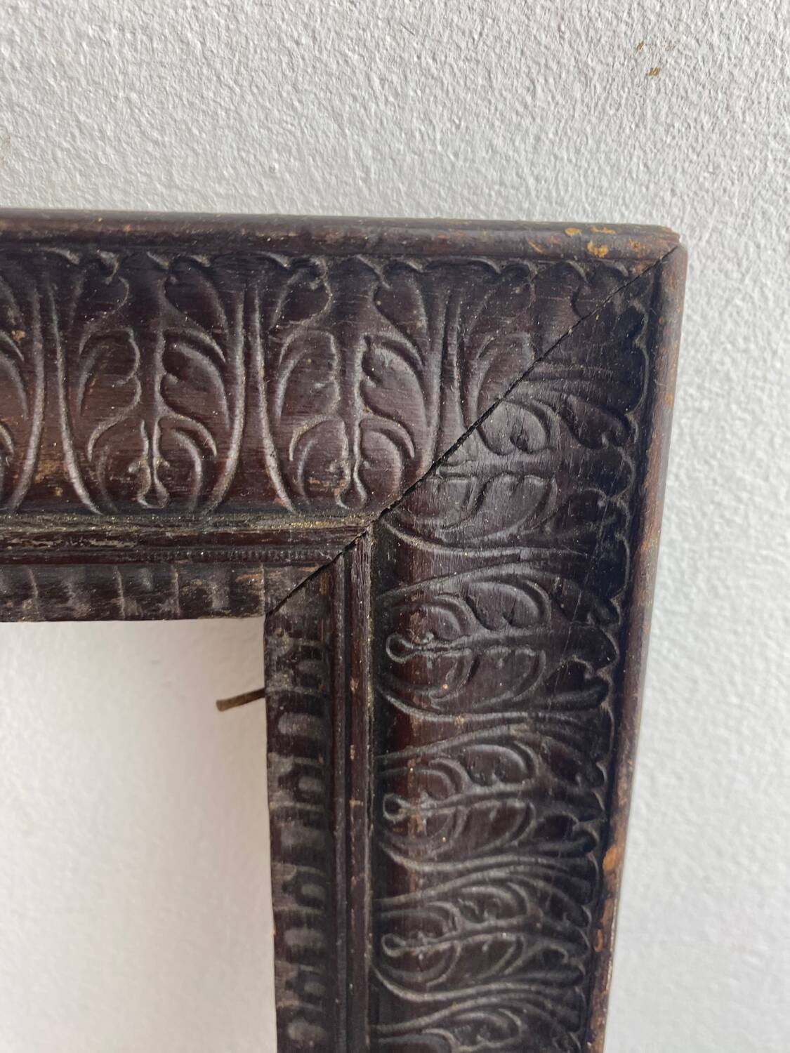 Old carved wooden frame