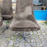4 vintage swivel armchairs 1970