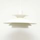 White Scandinavian lamp, 1970s