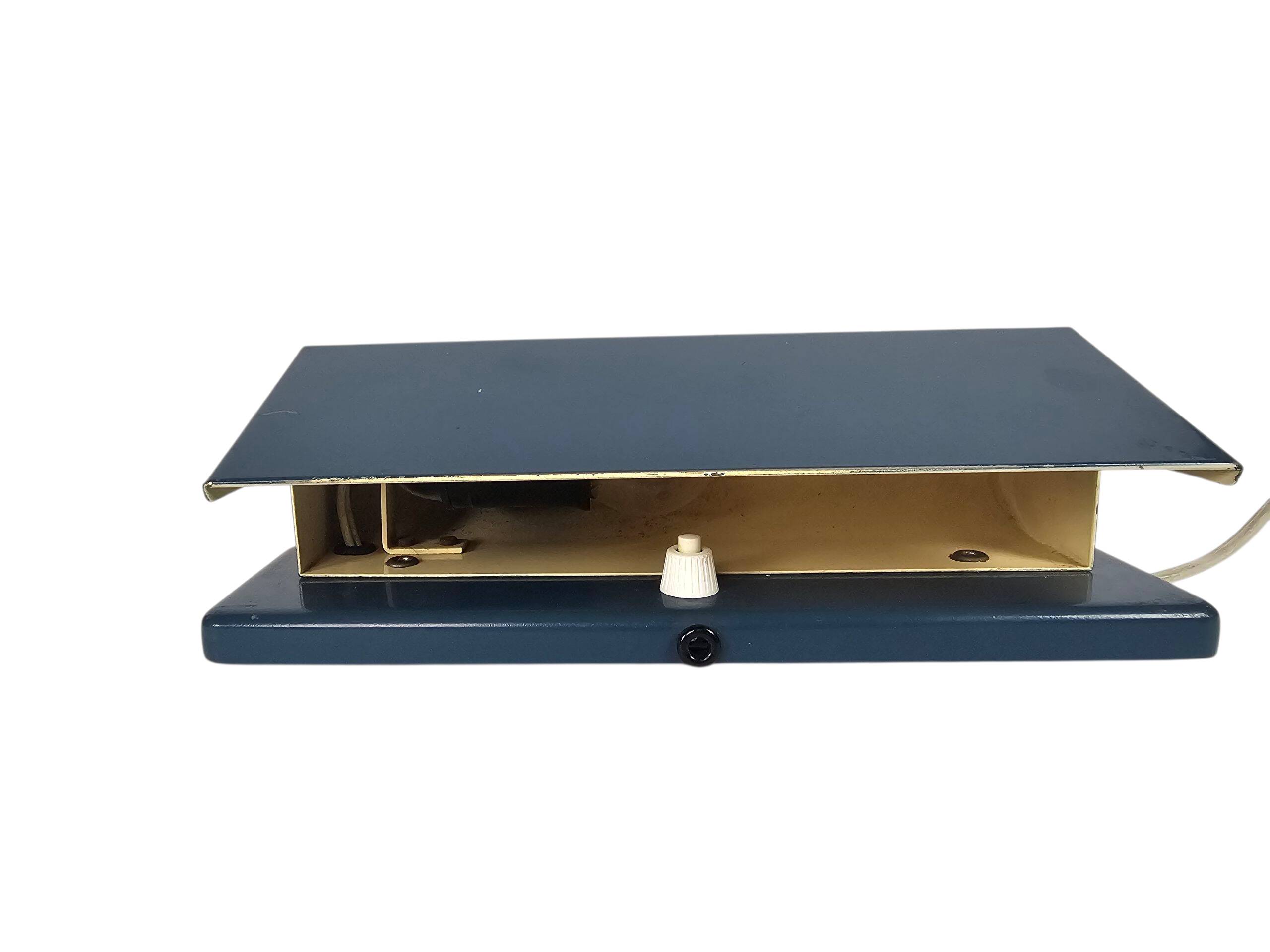 Gispen - H.W. Gispen - cylinder wall lamp - metal - blue - 1950s