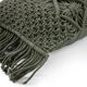 Coussin macramé vert tressé 30x50 cm