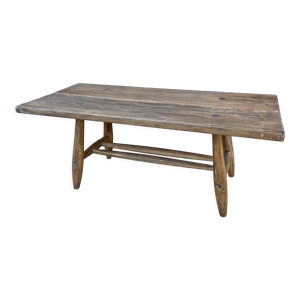 Petit banc en pin années 50