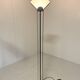 Italian steel tear plate and glass floor lamp 1980’s.
