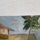 Huile sur panneau paysage