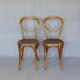 Set of 6 chairs Heart Thonet N°28, wooden seats and arches - 1925 -