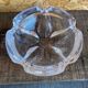 Vintage daum crystal petal shaped ashtray pocket video #d9