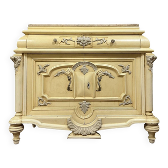Venetian Baroque chest of drawers in lacquered wood circa 1900