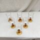 Lot de six verres à  pied estampillé France  dimension : hauteur -14cm- diamètre -7cm-