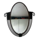 Art deco wrought iron mirror