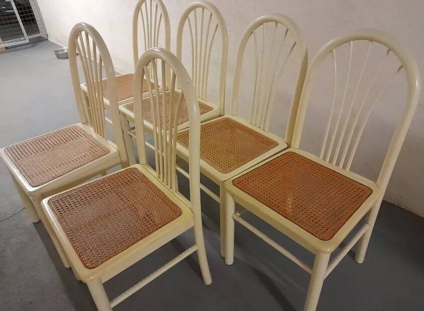 Caned chairs