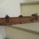 Coat rack, shelf, very deco, 3 paterres, 1900 Belle Epoque