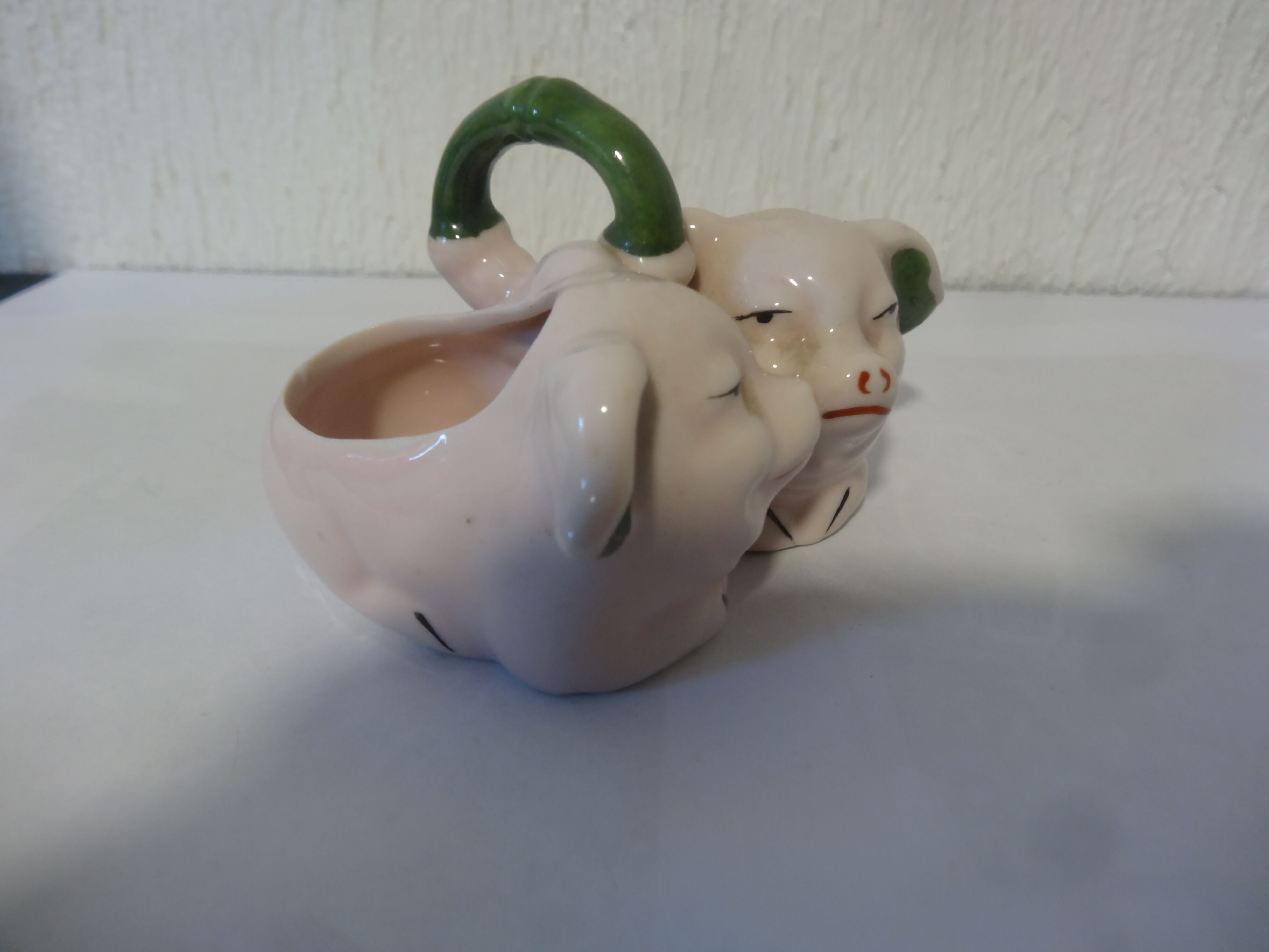 Saliere porcelaine cochons