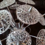 Sputnik ceiling light chandelier 3 fires Emil Stejnar - 1960