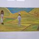 Saïd Aït Youssef (1920-1986) - Gouache sur papier - Personnages en campagne