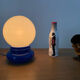 Bedside lamp globe opaline and plastic Space age 70s