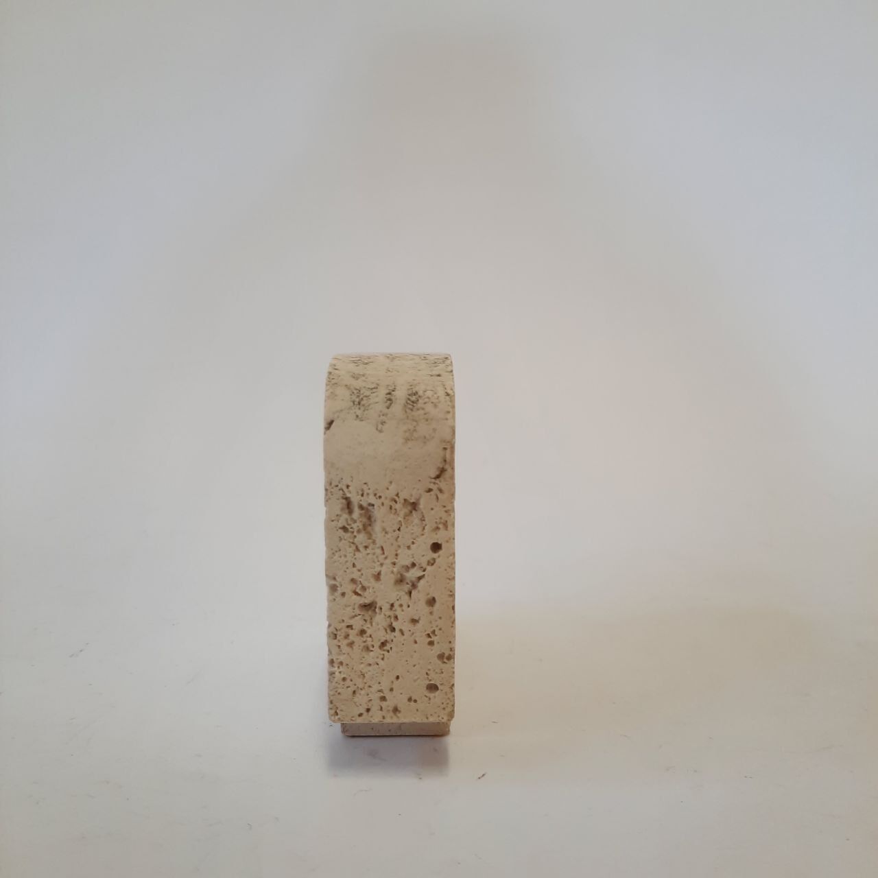 Three elephant statuettes travertine paperweight - Fratelli Mannelli made in Italy - vintage