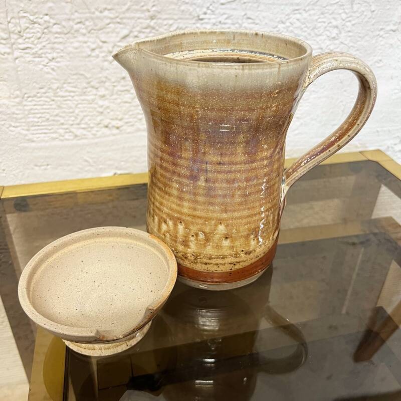 Original Brown stoneware teapot