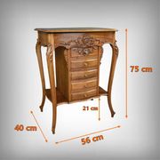 Walnut Coffee Table, Louis XV Style – Early 20th Century