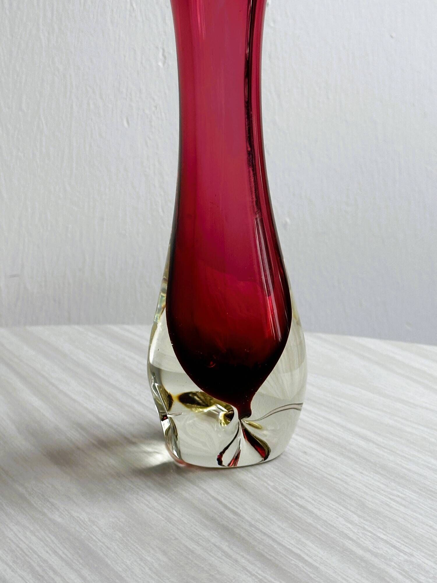 Murano glass vase Chambord Fratelli Toso.