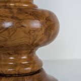 Lampe en bois tourné