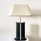 Vintage Postmodern Table Lamp, 4 Light Metal Lamp with Chrome Details, ´80