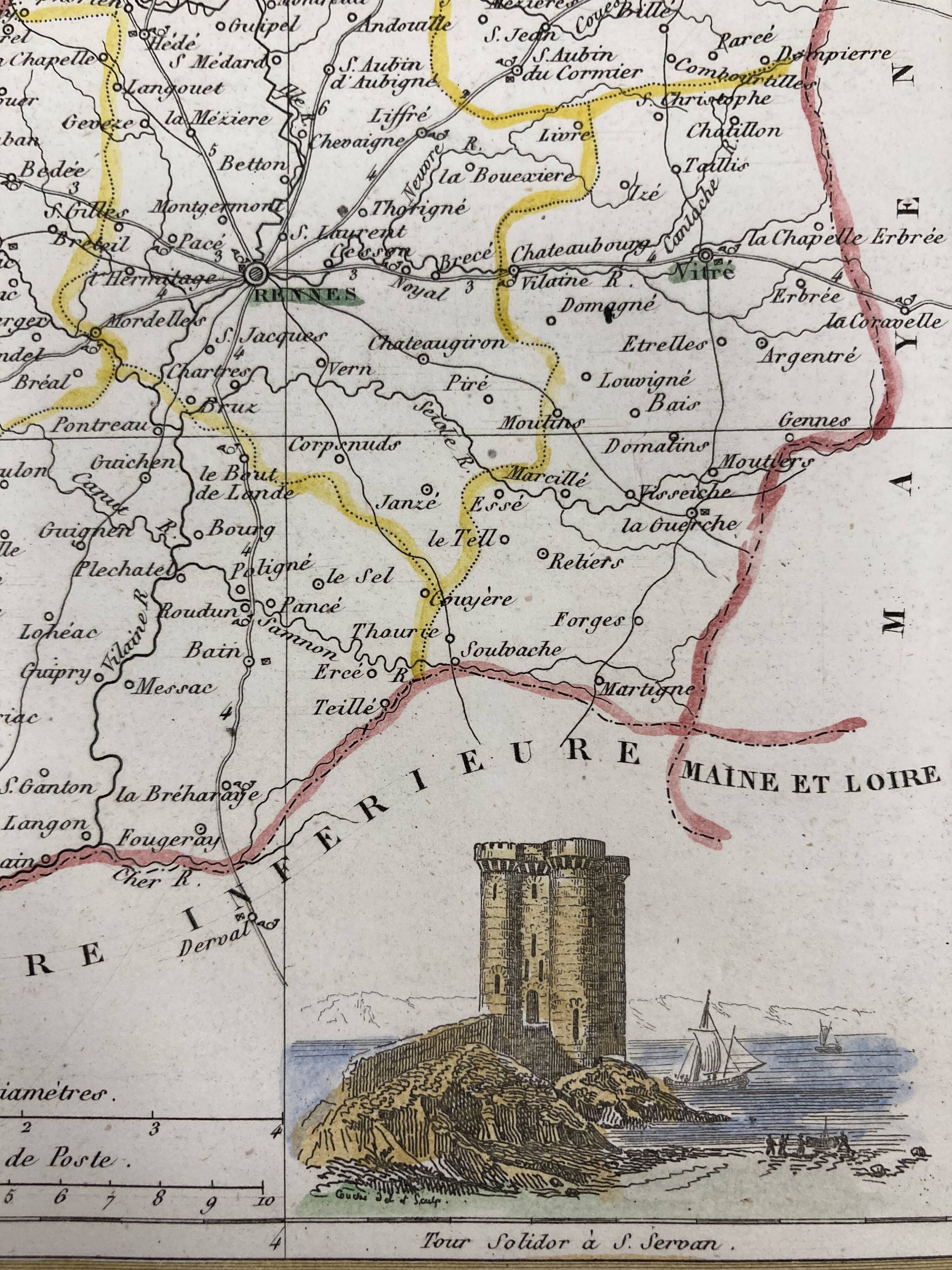 Old map Ille-et-Vilaine