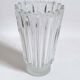 Molded pressed glass vase 1960s Height 22 cm