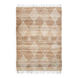 Berber-style rug in natural jute 120 x 170 cm