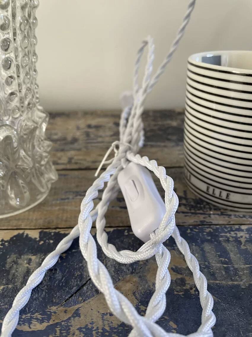 Lot de deux baladeuses en verre scandinave