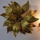 Golden Flower Shape Flushmounts by Hans Kögl, 1970s, Set of 2