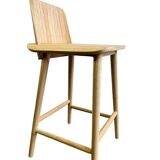 Solid wood stool