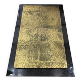 1970 black and gold lacquered coffee table