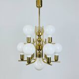 70s Hollywood Regency Gold Pendant Light