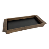 Modernist wenge tray, Henning Seidelin for Voss, Denmark, 1960