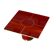 Dining table in glossy laminate and brass marquetry.