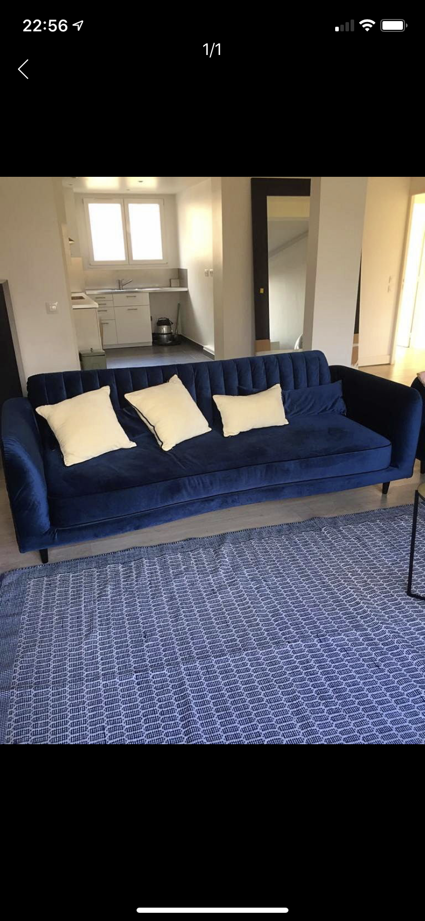 Canape sarah lavoine in velvet