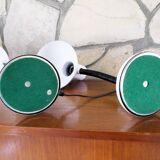 Pair of identical desk or bedside lamps 1970